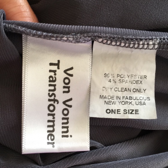 Von Vonni Multi way Gray Dress - Picture 12 of 13